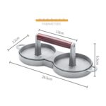 Molde de prensa de pan de carne de aleación de aluminio para hamburguesas - Imagen 5
