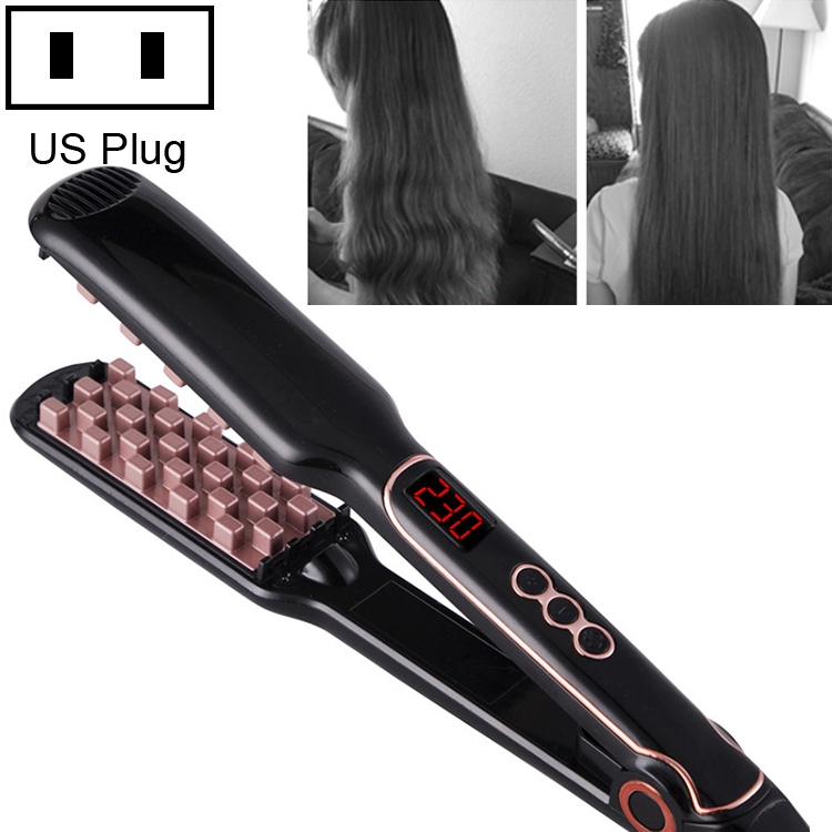 TBD055974701B.jpg Plancha para dar volumen al cabello, turmalina de cerámica, multifuncional, largo y corto, para peinar el cabello, US - Imagen 1