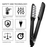 Plancha para dar volumen al cabello, turmalina de cerámica, multifuncional, largo y corto, para peinar el cabello, US - Imagen 5