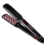 Plancha para dar volumen al cabello, turmalina de cerámica, multifuncional, largo y corto, para peinar el cabello, EU - Imagen 2
