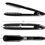 Plancha para dar volumen al cabello, turmalina de cerámica, multifuncional, largo y corto, para peinar el cabello, EU - Imagen 4