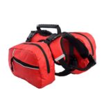 Mochila de pecho para mascotas, mochila desmontable al aire libre multifuncional para perros con correa, L