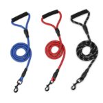 Correa reflectante para mascotas, suministros para pasear perros medianos y grandes, 2 uds., Black - Imagen 2