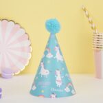 20 PCS lindos niños bronceadores sombreros de cumpleaños pastel hornear decoración sombreros de fiesta, Unicorn