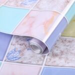 2 uds., pegatinas de pared para azulejos antihumo de cocina, papel tapiz para estufa, Purple Vine