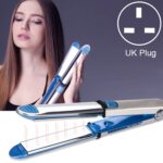 Plancha rizadora de pelo de titanio 2 en 1, UK