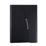 Bloc de notas de hojas sueltas triples de PU de cuero sintético de cuaderno de negocios de 2 piezas, A5