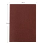 Cuaderno de negocios de cuero sintético de 2 piezas Cuaderno retro, Black A5 - Imagen 3