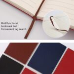 Cuaderno de negocios de cuero sintético de 2 piezas Cuaderno retro, Black A5 - Imagen 5