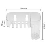 Caja de almacenaje para maquillaje de artículos de tocador de plástico con pegatina mágica, caja organizadora creativa transparente para el hogar, especificación:, Shallow Style, Deep Style - Imagen 2