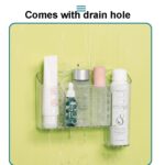 Caja de almacenaje para maquillaje de artículos de tocador de plástico con pegatina mágica, caja organizadora creativa transparente para el hogar, especificación:, Shallow Style, Deep Style - Imagen 4