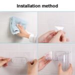 Caja de almacenaje para maquillaje de artículos de tocador de plástico con pegatina mágica, caja organizadora creativa transparente para el hogar, especificación:, Shallow Style, Deep Style - Imagen 5