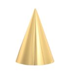 20 piezas de sombrero de cumpleaños con bolas de piel con lentejuelas, suministros para fiesta de cumpleaños, sombrero de papel para vestir, No. 4 Pure Gold