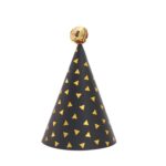 20 piezas de sombrero de cumpleaños con bolas de piel con lentejuelas, suministros para fiesta de cumpleaños, sombrero de papel para vestir, No. 3 Gem Green