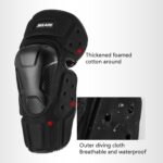 SULAITE Equipo de protección de Fibra de Carbono Transpirable a Prueba de caídas Calor a Prueba de Viento para Motocicleta Todoterreno, Knee Pads - Imagen 5