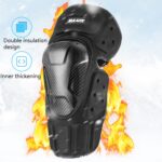 SULAITE Equipo de protección de Fibra de Carbono Transpirable a Prueba de caídas Calor a Prueba de Viento para Motocicleta Todoterreno, Knee Pads - Imagen 6