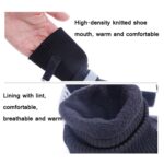 Zapatos de tubo largo para mascotas, botas de nieve resistentes al desgaste para exteriores para perros medianos y grandes, L - Imagen 3