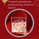 Caja de regalo transparente de caja de embalaje de pastelería de copo de nieve de 10 piezas - Imagen 4