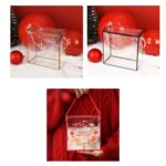 Caja de regalo transparente de caja de embalaje de pastelería de copo de nieve de 10 piezas - Imagen 5