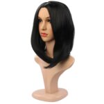 Cubierta de pelo sintético Bobo Head de pelo corto para mujer, Black