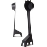 Cuchara de café con forma de jirafa de dibujos animados, cuchara cuantitativa de plástico para medir granos de café en polvo, 5 uds., Coffee Spoon