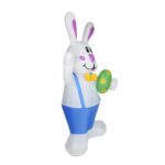 HC-FHJ-12002 Decoración de Pascua, modelo inflable de dibujos animados, 1,9 m, diseño de lugar de vacaciones de conejo inflable, EU Plug, US Plug, UK Plug, AU Plug - Imagen 4
