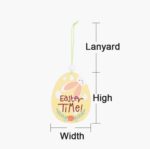 5 paquetes de colgantes de madera de Pascua, artículos decorativos de ambiente festivo, Bunny Egg Shell, Rabbit Lifting Eggshell, Small Egg Shell, Yellow Rabbit Eggshell, Pink Egg, Yellow Rabbit Tooth Egg, Light Yellow Upside-down Rabbit Eggs, Blue Egg... - Imagen 3