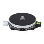 Xiletu TPC60 Soporte de trípode con cabezal panorámico giratorio de 360 ​​grados Placa base de cámara SLR