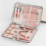18 en 1 Clippers de uñas Cajeras de uñas de acero inoxidable Alicates Pedicura Herramientas de uñas de belleza