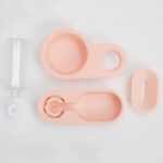 Suministros para mascotas, cuenco de comida para perros y gatos, cuenco doble giratorio plegable, Green Without Bowl - Imagen 3