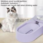 Suministros para mascotas, cuenco de comida para perros y gatos, cuenco doble giratorio plegable, Gray With Bowl - Imagen 5