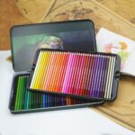 Caja de lata de 72 colores Lápices de colores de dibujo aceitosos - Imagen 2