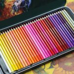 Caja de lata de 72 colores Lápices de colores de dibujo aceitosos - Imagen 3