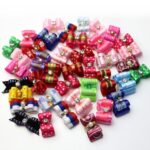2 uds. Corbatas para perros con lazo adorable hechas a mano con lazo para perro, Loverly Bowknot Dog Ties