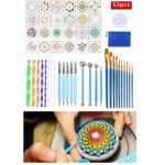 53 piezas de herramienta de dibujo Mandala con bolsa de almacenamiento - Imagen 2