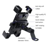 WHEEL UP Soporte automático para bicicleta, estante de navegación para bicicleta y teléfono móvil para motocicleta - Imagen 2
