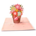 2 uds.Tarjeta de felicitación tridimensional para el día de la madre, buena madre, bendición 3D, tallado en papel, tarjeta de felicitación