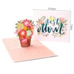 2 uds.Tarjeta de felicitación tridimensional para el día de la madre, buena madre, bendición 3D, tallado en papel, tarjeta de felicitación - Imagen 5