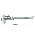 Calibrador a vernier de acero inoxidable verde ET50 de 0-150 mm con indicador digital - Imagen 2