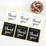 100 PCKS Gracias Moon Pastel Y Huevo Yolk Pastelería Sellado Pegatina Embalanza Caja Pegatina Decoración - Imagen 3