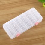 Nail Art Tool Decoración Caja vacía Caja de diamantes Juego de botellas vacías 28 Botellas redondas pequeñas + 1 Concha