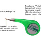 Cinta de succión de estaño con alambre de succión de estaño antiescaldado ProsKit, DP-033A 2mx1.5mm, DP-033B 2mx2mm, DP-033C 2mx2.5mm, DP-033D 1.5mx3mm, DP-033E 1.5mx3.5mm - Imagen 4