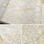 Papel pintado autoadhesivo de tela no tejida prensado con precisión 3D clásico Damasco para dormitorio, sala de estar, 0.53 x 3 Meters - Imagen 2