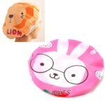 Gorro de baño de ducha con dibujos animados, gorro protector para el cabello con banda elástica de encaje, Saunas, 3 uds., 3 PCS Yellow Duck, 3 PCS Blue Elephant, 3 PCS Grey Panda, 3 PCS Pink Rabbit, 3 PCS Lion