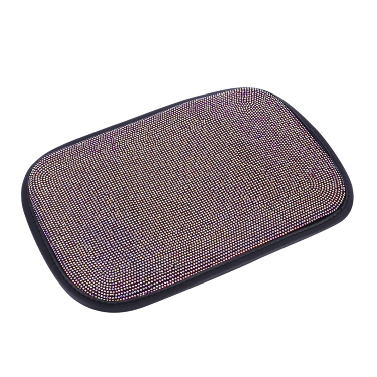 TBD0566801201A.jpg Cojín de la caja del reposabrazos del diamante del coche decoraciones personalizadas del coche suciedad y antideslizante, Black Colorful Diamond, Black White Diamond, Black Blue Diamond, Black Green Diamond - Imagen 1