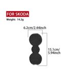 Adhesivo para el portavasos del Skoda Octavia 2017-2021 (para vehículos con volante a la izquierda y a la derecha) - Imagen 3