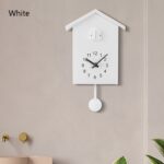 Reloj de cuco T60 El pájaro informa sobre las horas, White - Imagen 2
