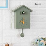 Reloj de cuco T60 El pájaro informa sobre las horas, Green - Imagen 2