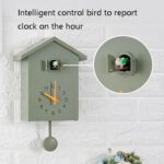 Reloj de cuco T60 El pájaro informa sobre las horas, Green - Imagen 4