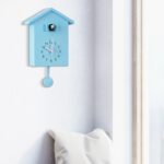 Reloj de cuco T60 El pájaro informa sobre las horas, Blue